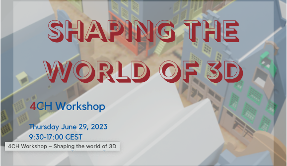 Flyer for Shaping the World of 3D Workshop
