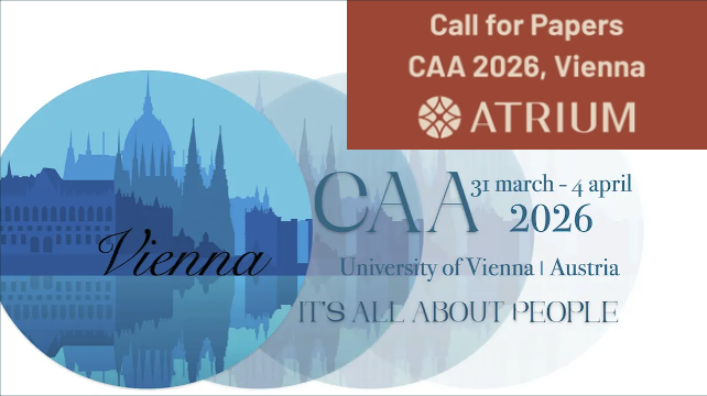 CAA 2026 banner with ATRIUM Call for Papers